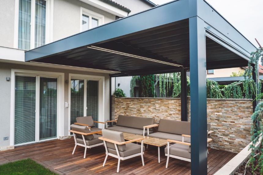 aluminum wood patio cover